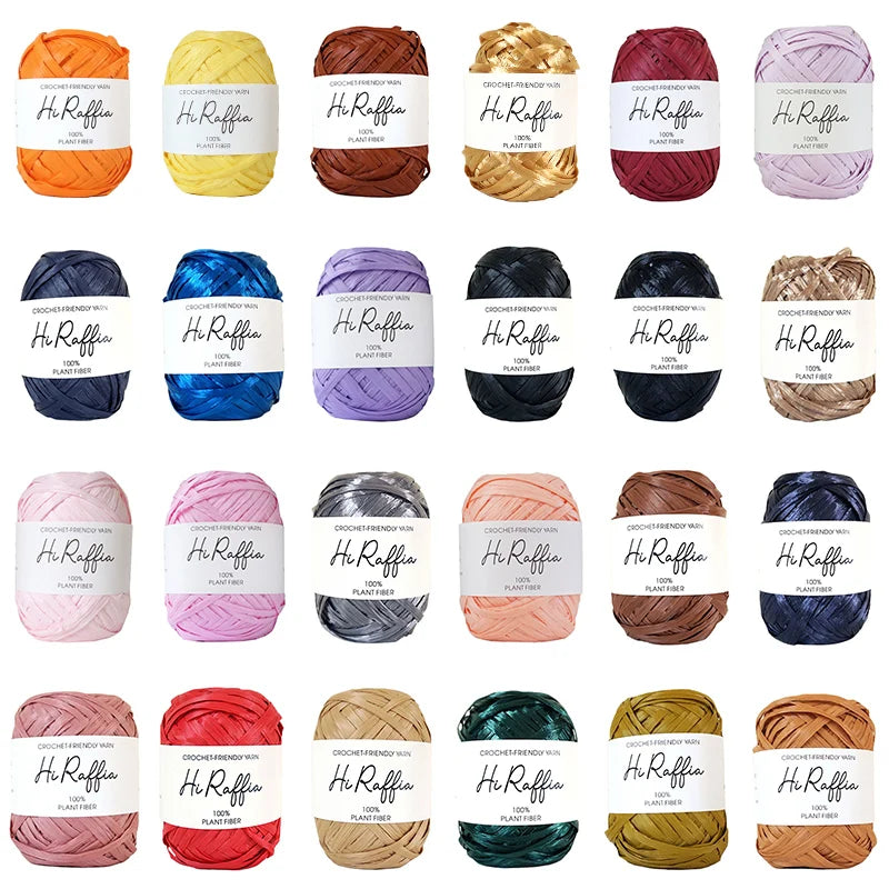 Zhejiang Natural Raffia Straw Yarn 100 Plant Fibre Crochet