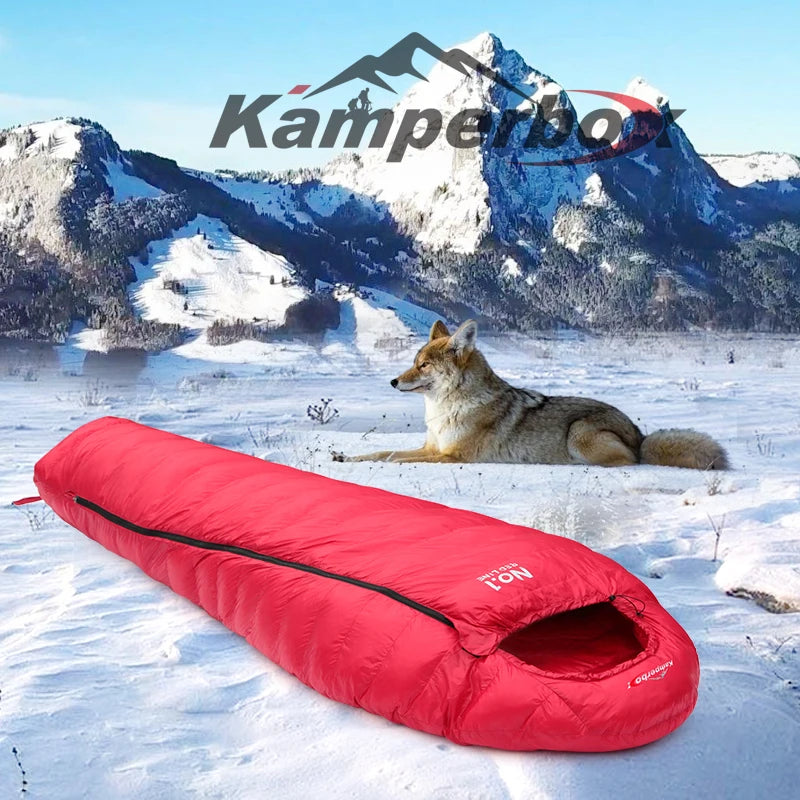 CN Winter Ultralight Down Sleeping Bag for Camping Adventures