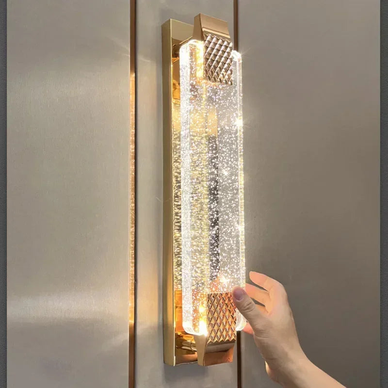 Enerlord Modern Luxury Rectangular Bubble Wall Lamp