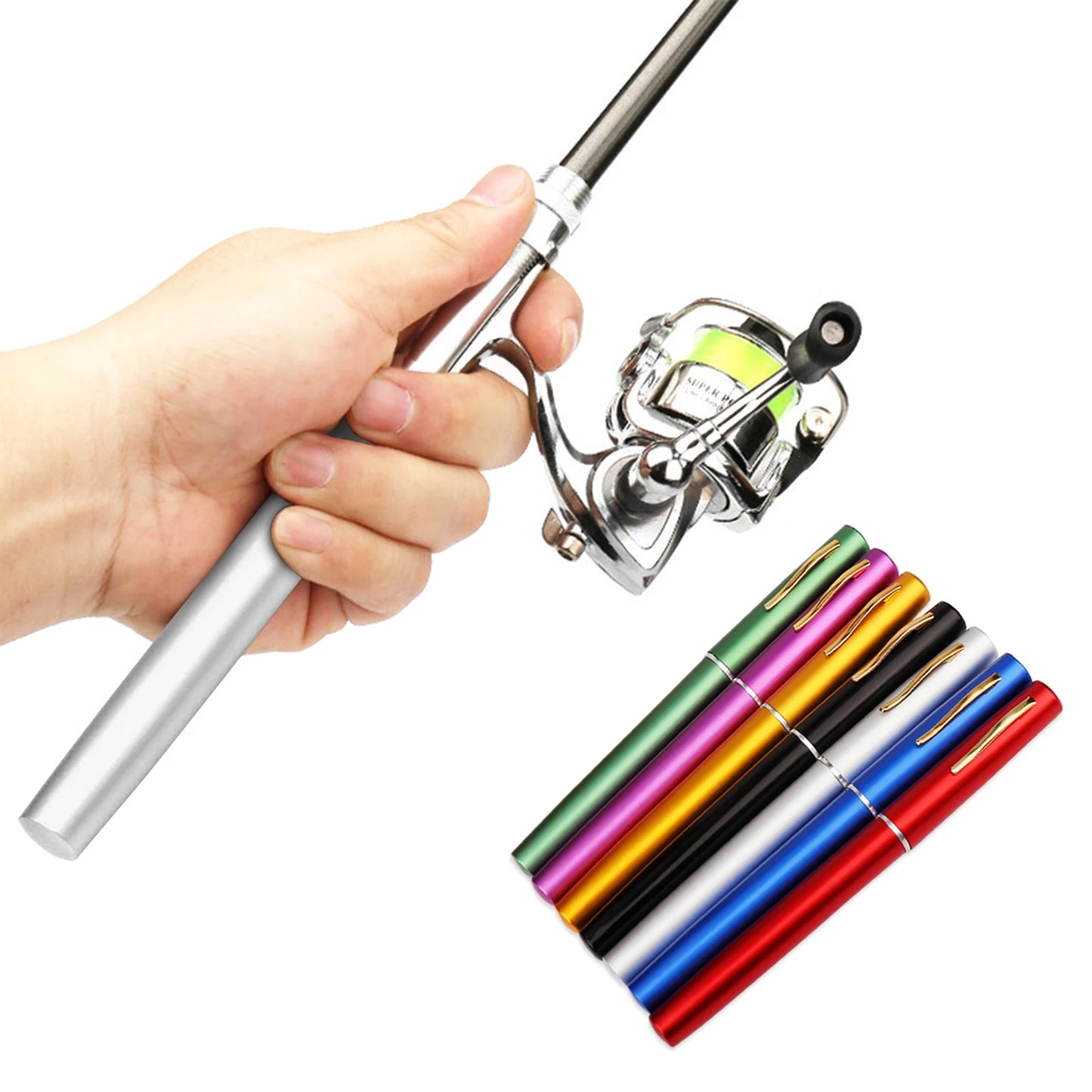 Tomshoo Pocket Collapsible Fishing Rod Reel Combo Kit