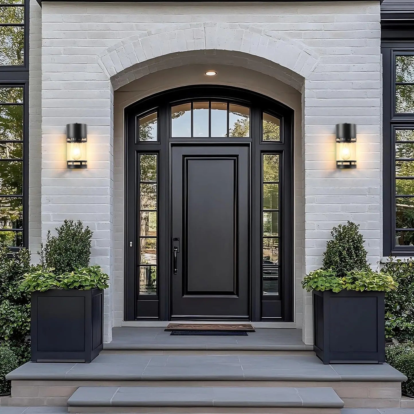 IDEPUS Outdoor Wall Light E26 Socket Exterior Porch Lamp