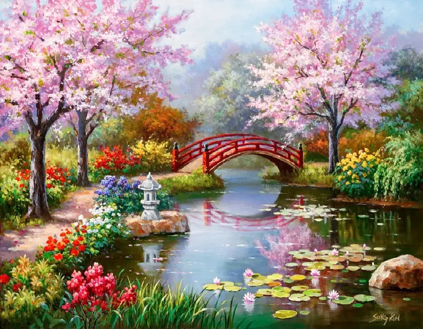 QIZITENG 5D Diamond Painting Landscape Kit Home Decor