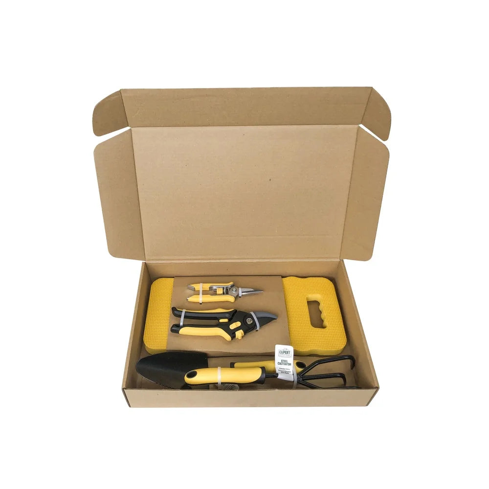 XMSJ Metal Gardening Tools Set with Foam Knee Pad