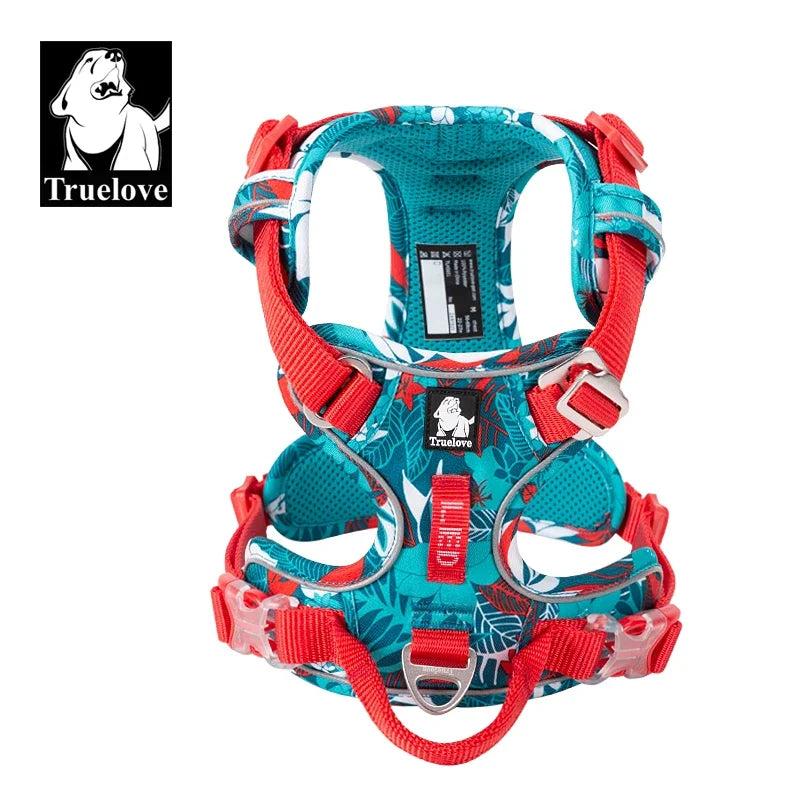 TRUELOVEB Explosion Proof Dog Harness Reflective Nylon