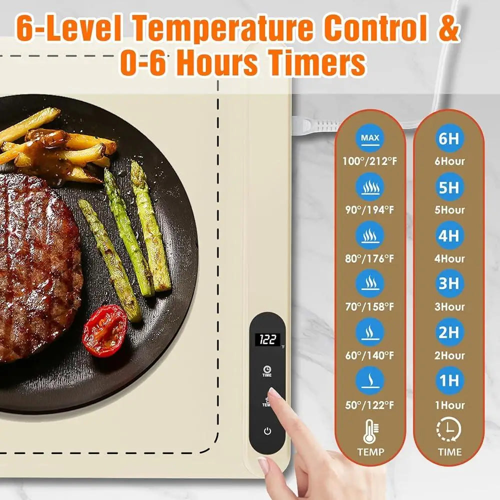 XMSJ Electric Warming Mat Adjustable 6 Level Temperature