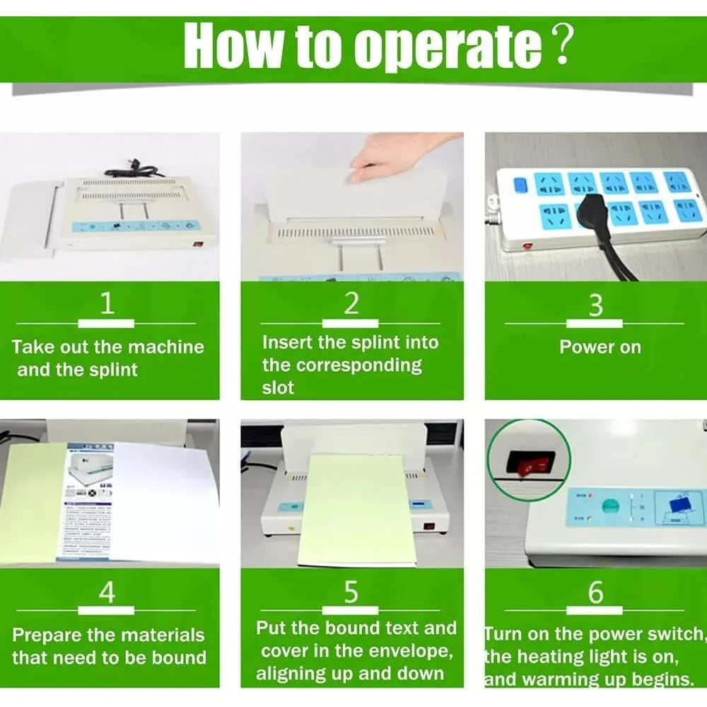 110V Perfect Binding Machine Thermal Binder For Documents