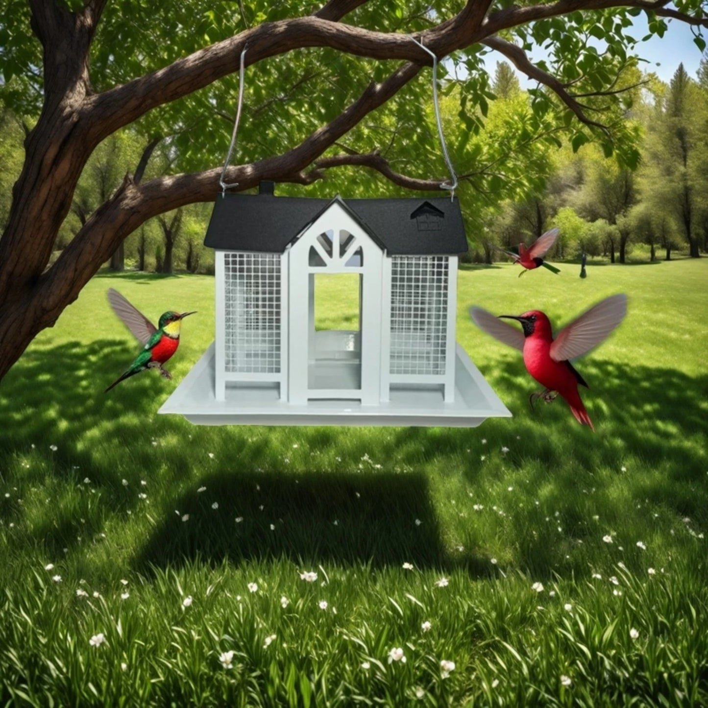 NoEnName Null Outdoor Bird Feeder – Large Capacity Design