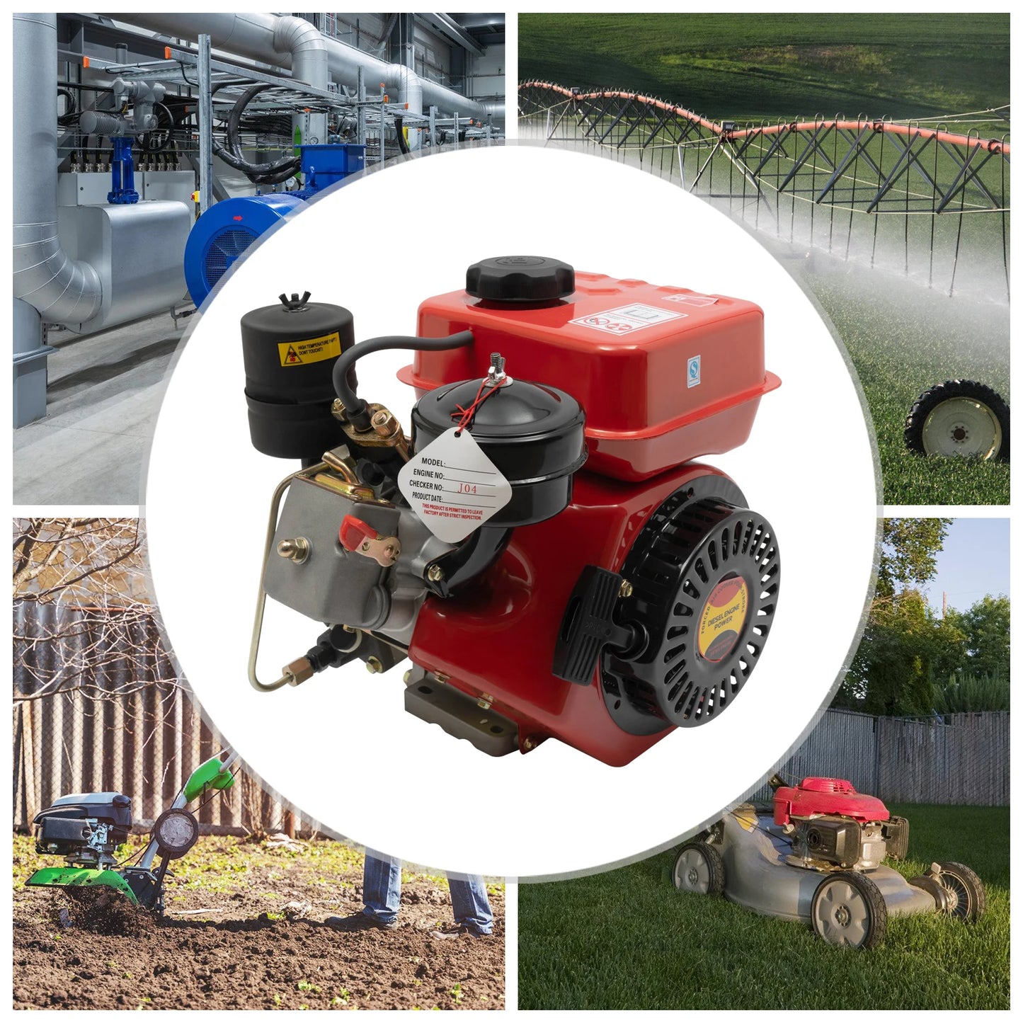 Hign Concerned Diesel Engine 3 HP 196cc Recoil Start