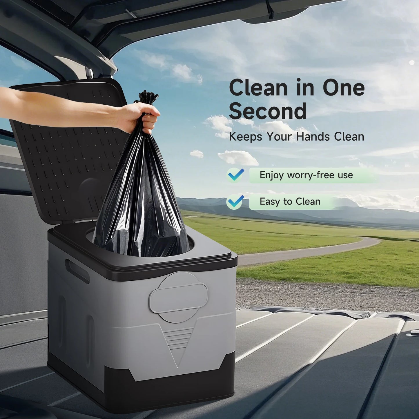 Cam Portable Camping Toilet For Adults Folding Potty