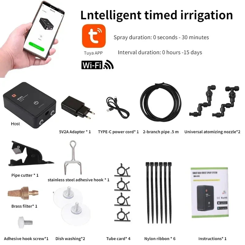 Intelligent Automatic Reptile Fogger with Touch Screen Control