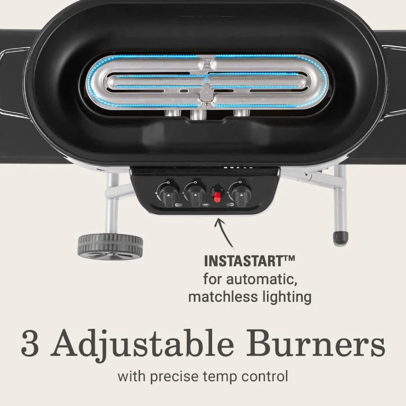 XMSJ Portable Propane Gas Grill RoadTrip 20,000 BTUs