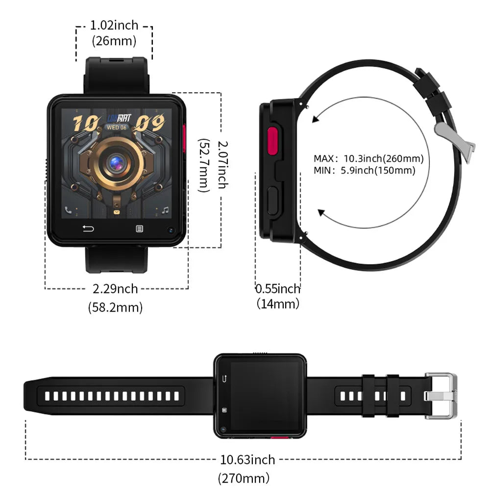 LOKMAT APPLLP 2 MAX Dual Camera Smart Watch Phone