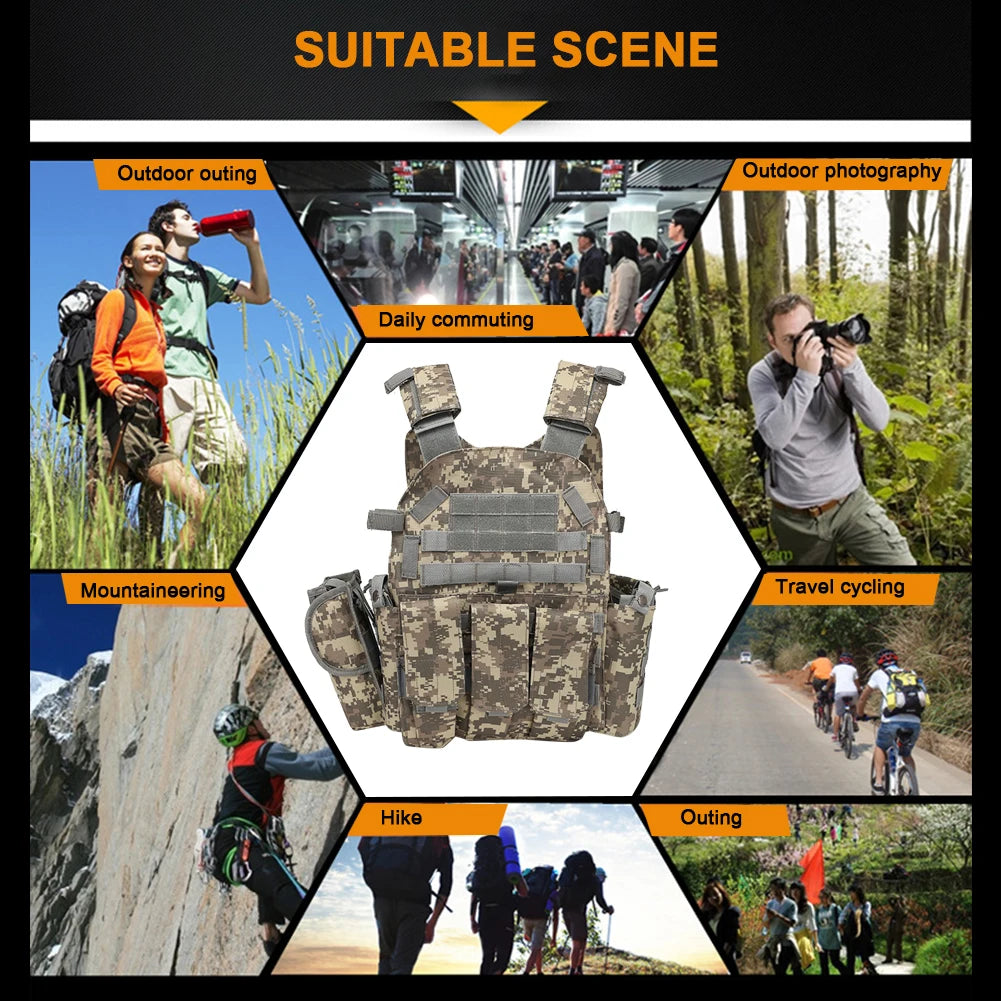 Guangdong Nylon Tactical Vest Carrier MOLLE Airsoft