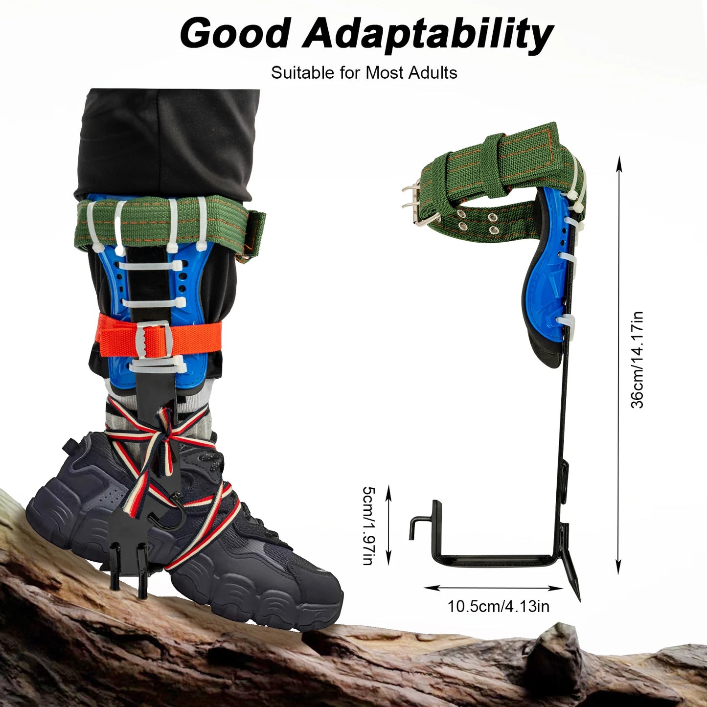Tree Climbing Spike Set with Safety Belt for Outdoor Adventures