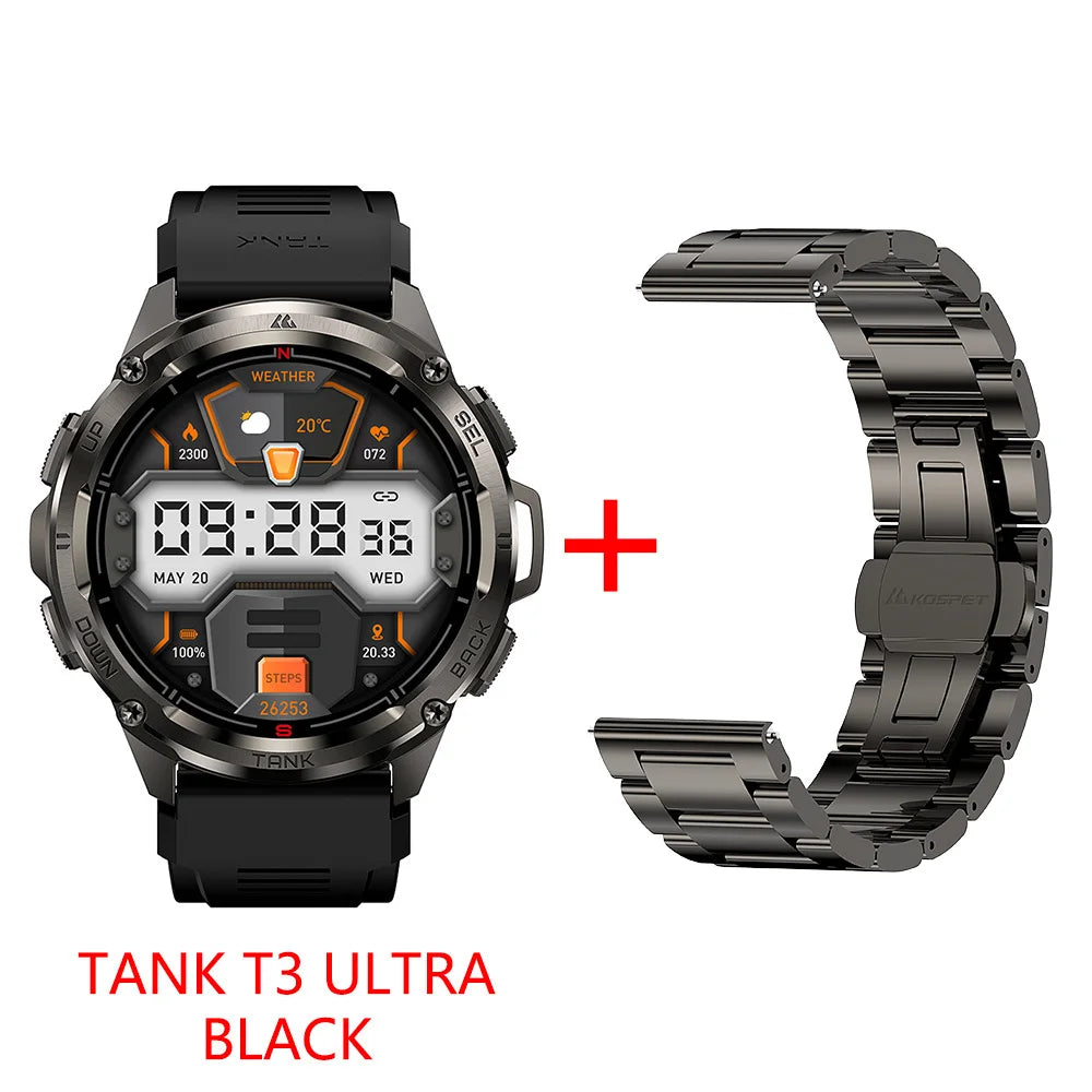 KOSPET Tank T3 Ultra GPS Smartwatch For Men And Women