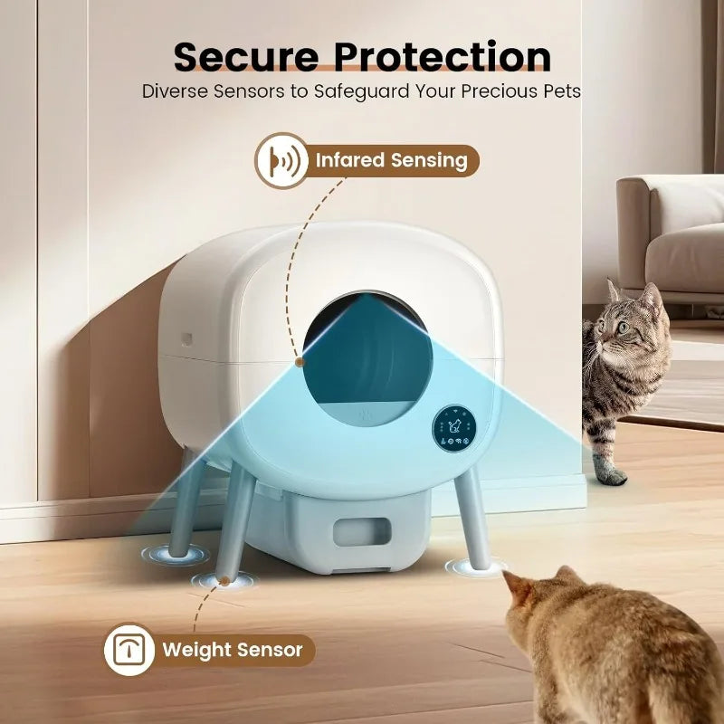 Extra Large Self Cleaning Litter Box for Multiple Cats