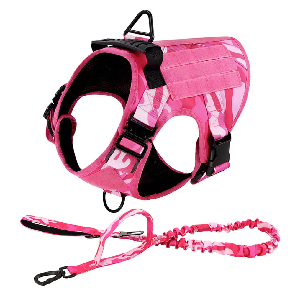 PETRAVELCN Military Camouflage Dog Harness Tactical Vest