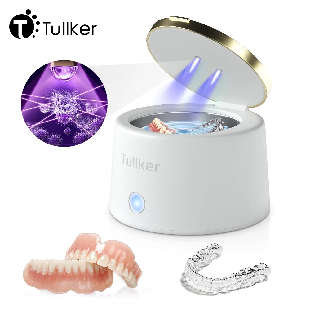 Tullker Ultrasonic Retainer Cleaner with UV Light for Jewelry
