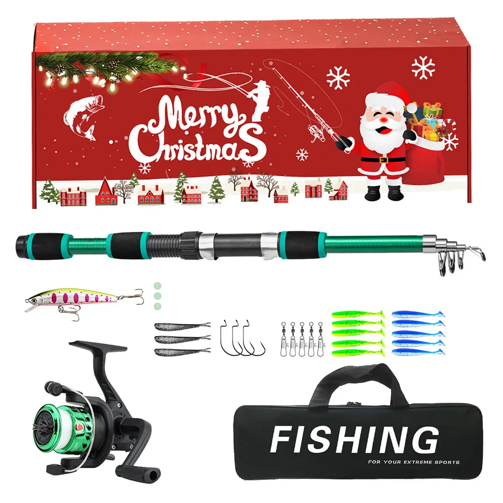 Shunmaii Telescopic Fishing Pole And Reel Combo Kit