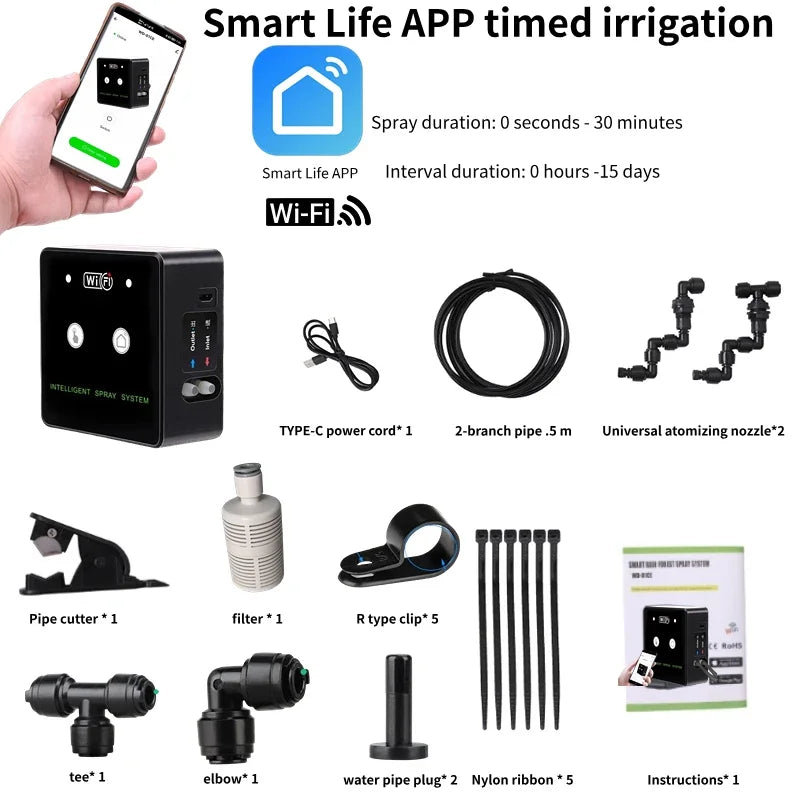 Intelligent Automatic Reptile Fogger with Touch Screen Control