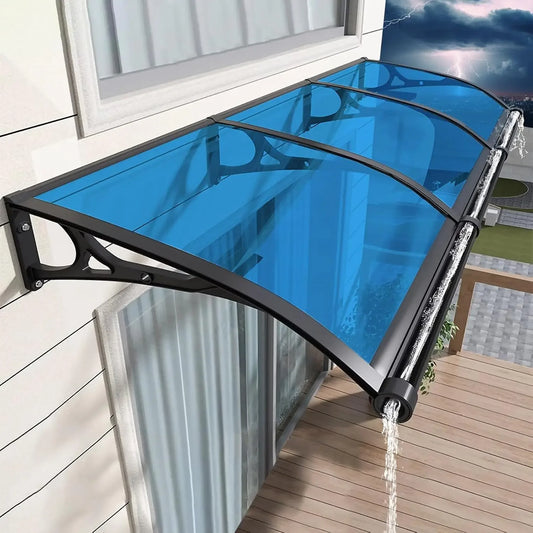 Premium Polycarbonate Door Awning for UV Rain and Snow Protection