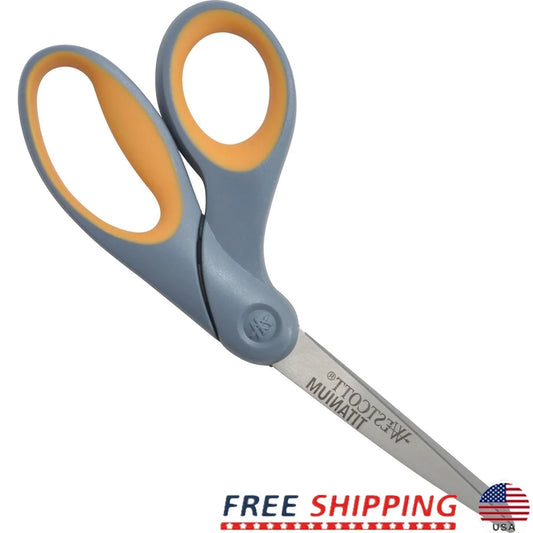 DUTRIEUX Titanium Bonded Scissors Bent Soft Grip Handles