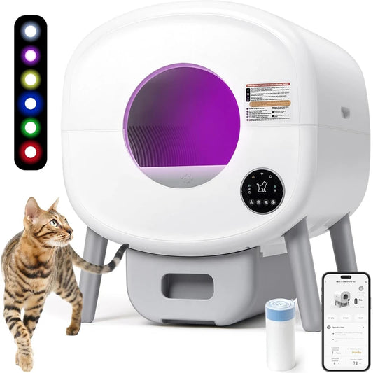 Extra Large Self Cleaning Litter Box for Multiple Cats