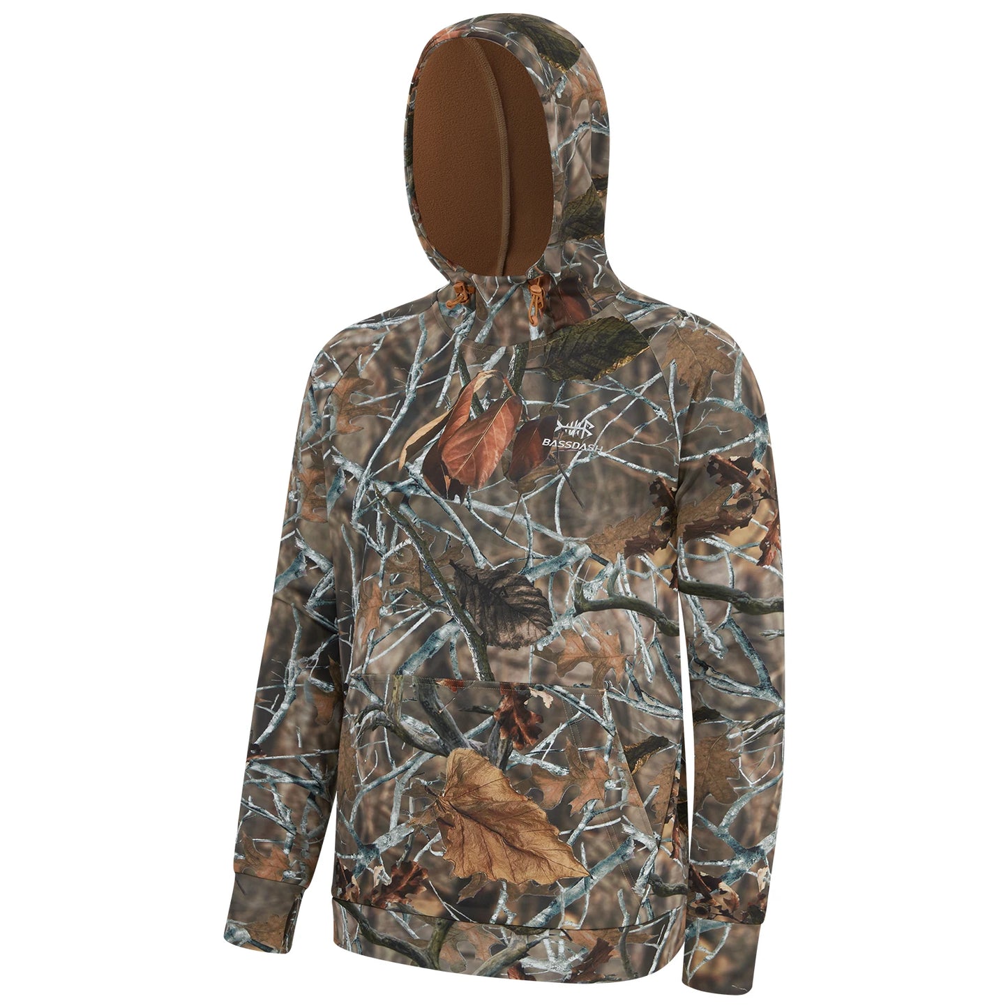 Bassdash Men's Water Resistant Fleece Lined Fishing Hoodie