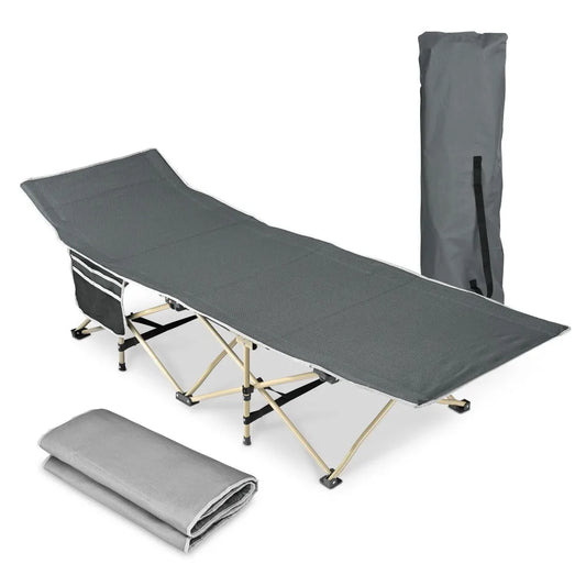 DUTRIEUX Folding Camping Cot Bed Portable Outdoor Furniture