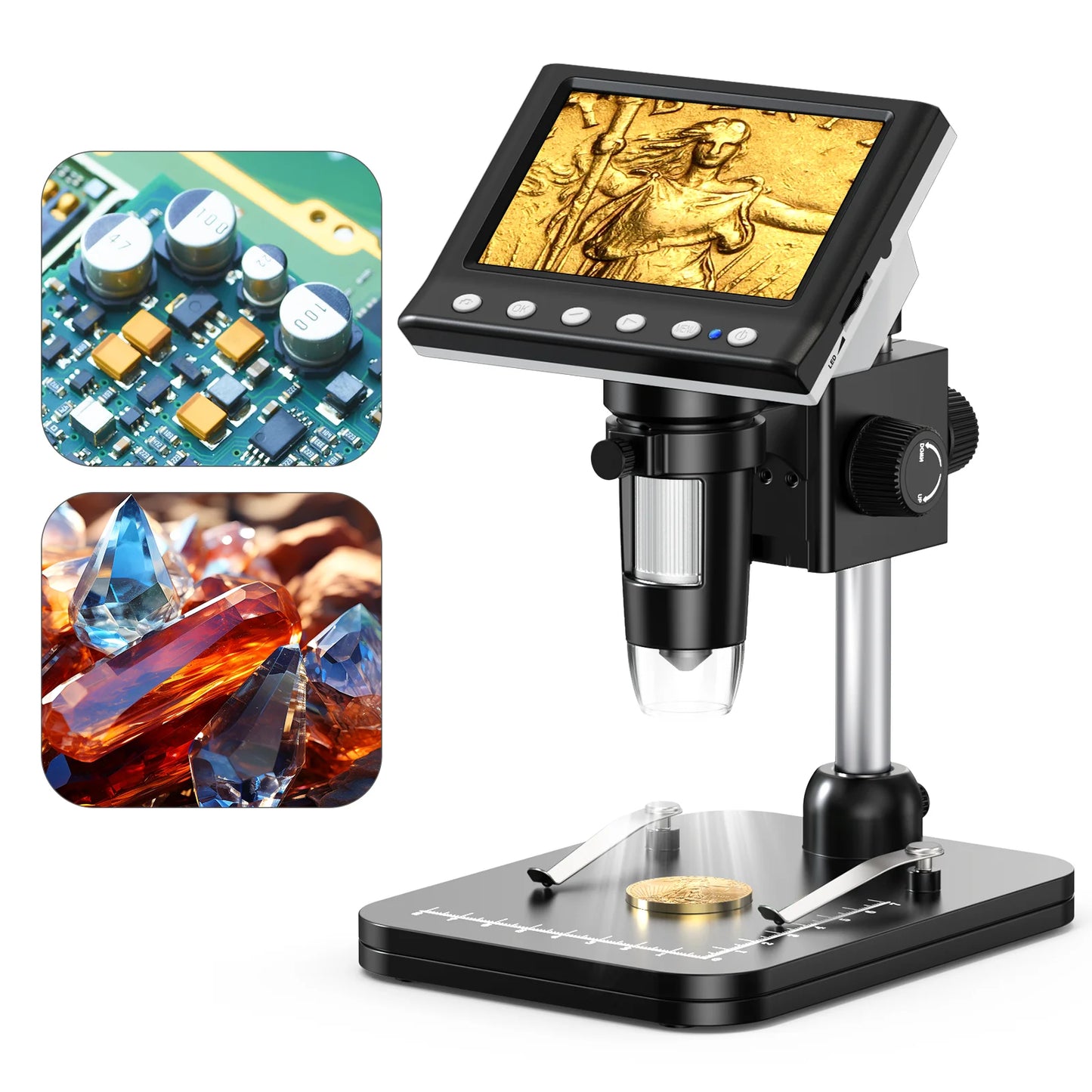 Hayve Digital Microscope 1000X With 8 LEDs PC View Pro