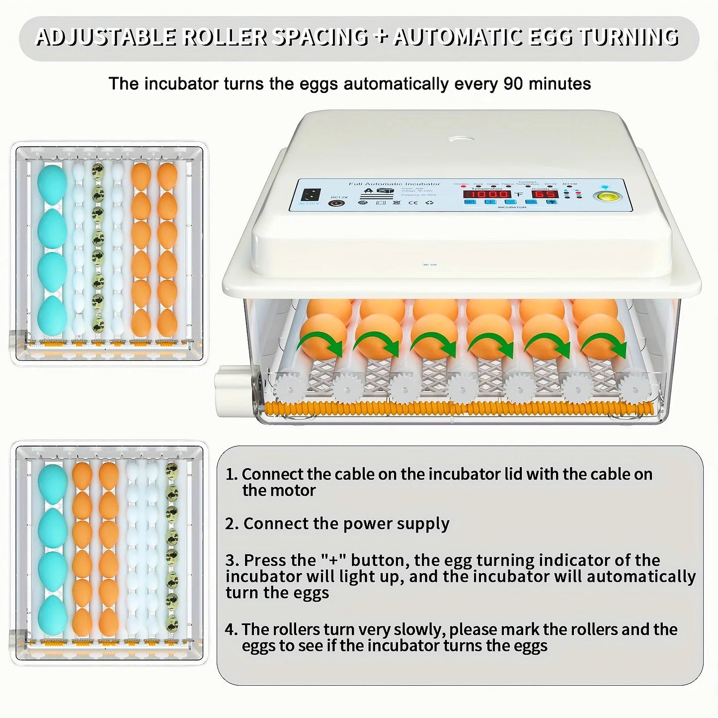 Haocheng Automatic Egg Turning Humidity Control Incubator