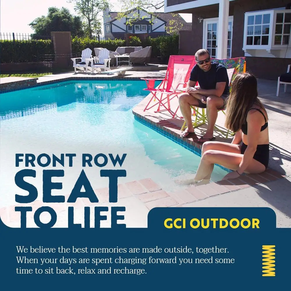 Outdoor Comfort Pro Rocker Camping Chair with Drink Holder