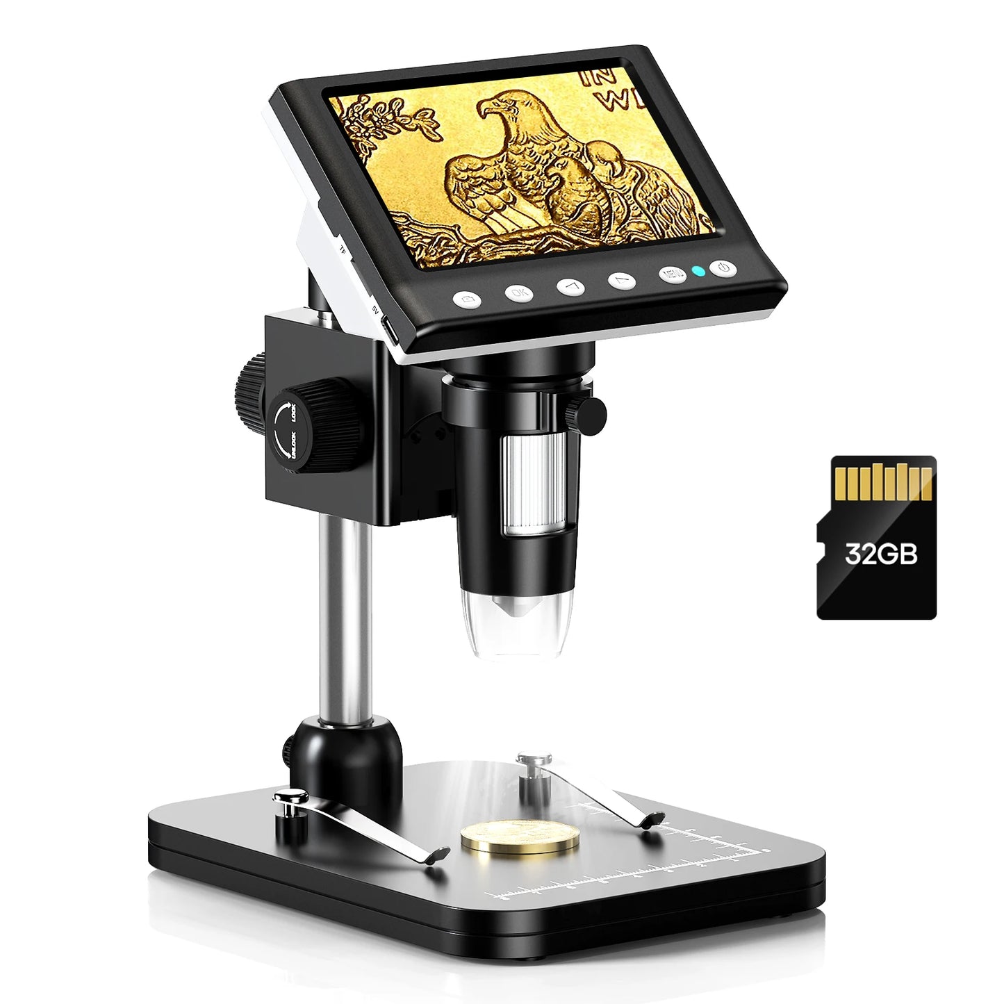 Hayve Digital Microscope 1000X With 8 LEDs PC View Pro