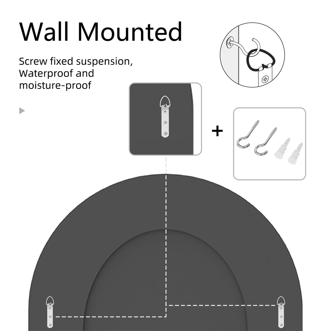 BORWARTH Crushed Diamond Bevelled Wall Mirror Silver Frame