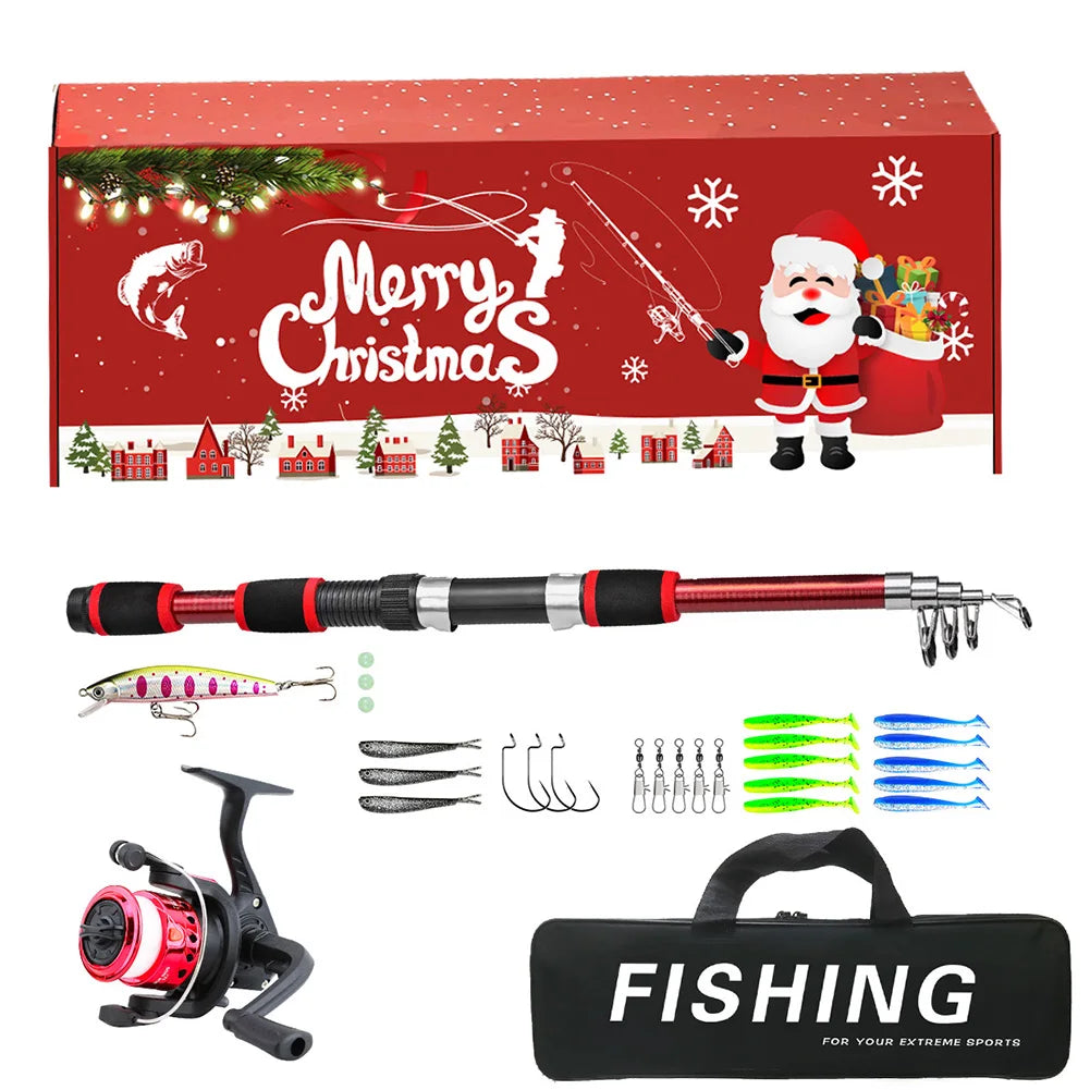 Shunmaii Telescopic Fishing Pole And Reel Combo Kit