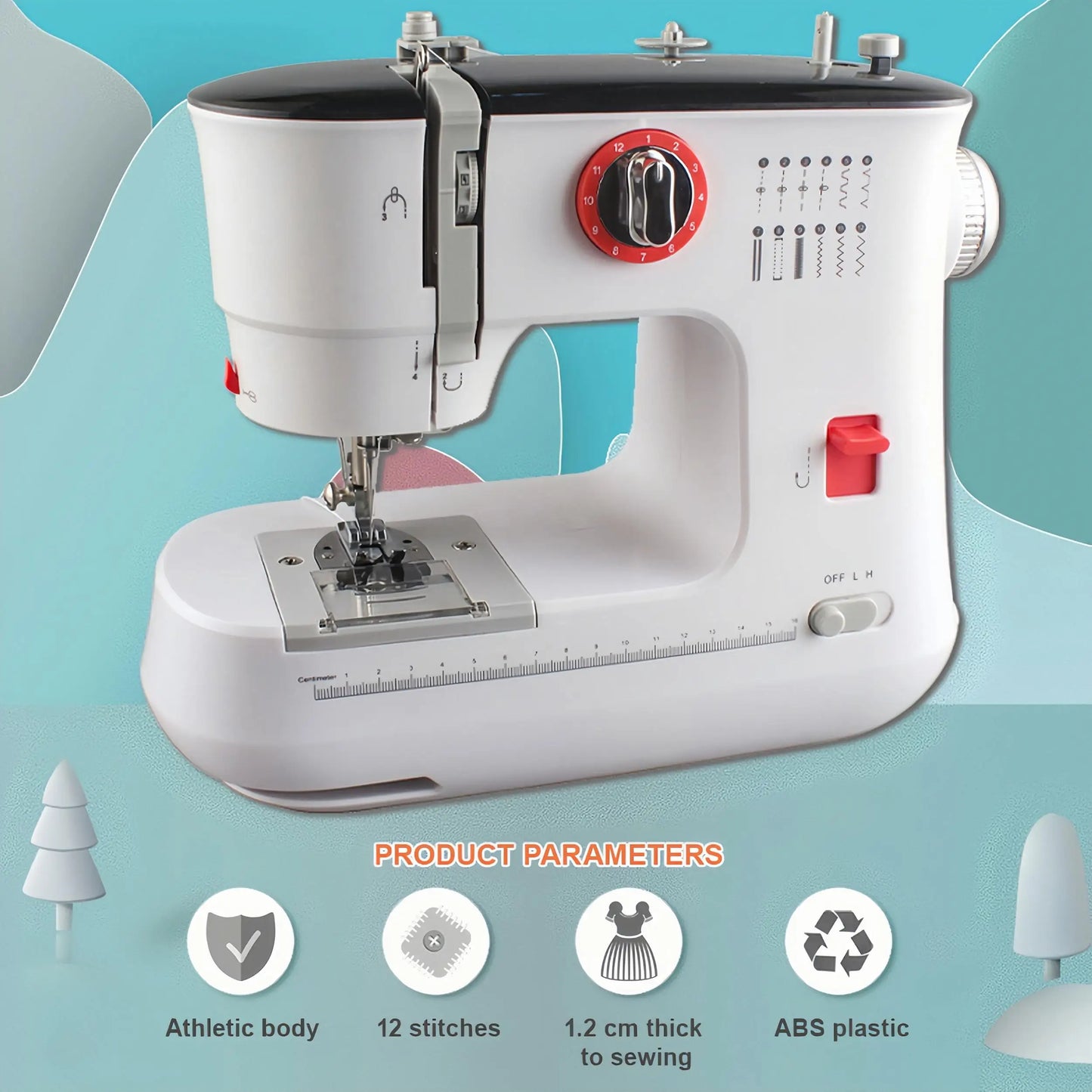 Hign Concerned Mini Double Thread Electric Sewing Machine