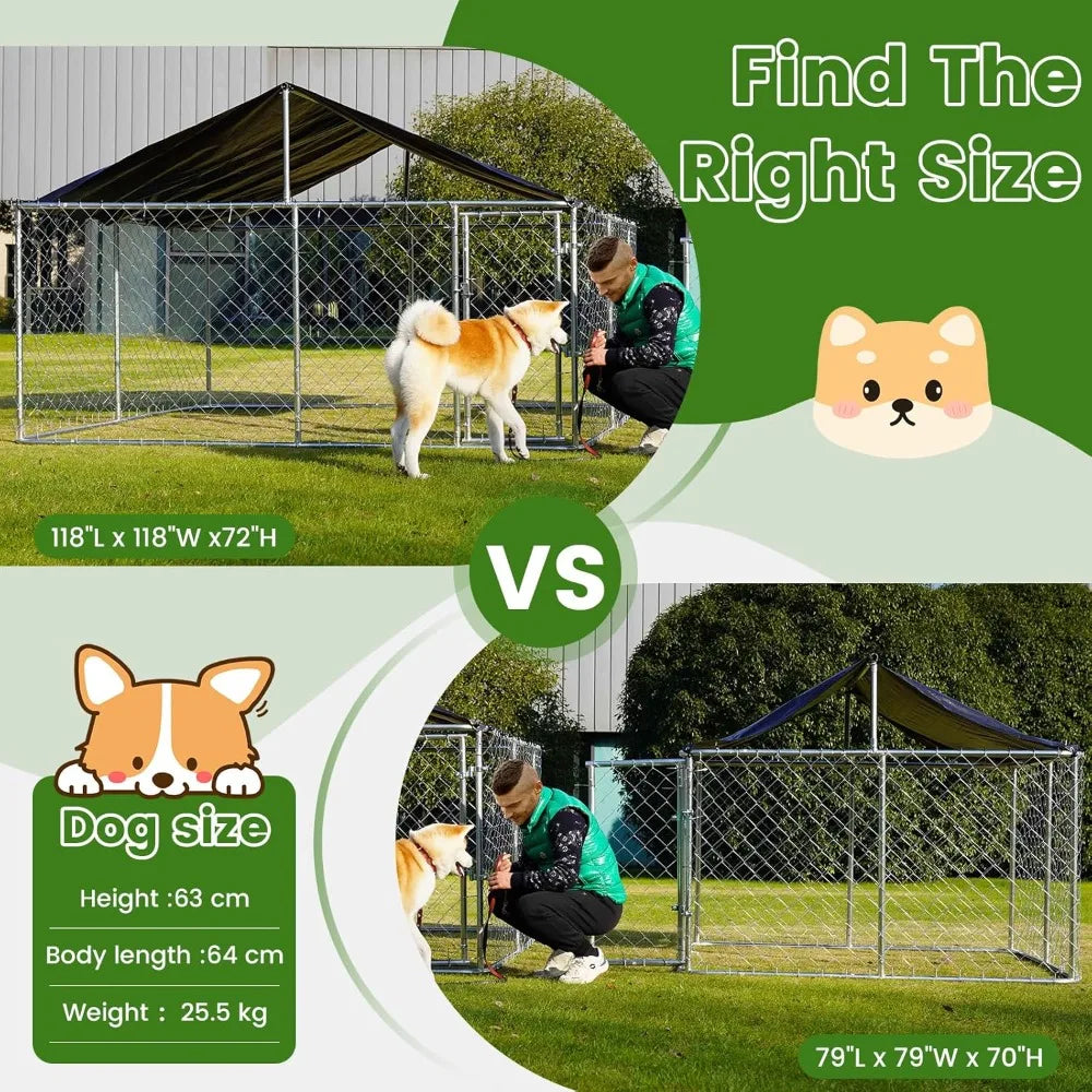 Hign-concerned Outdoor Dog Enclosure Heavy Duty Kennel