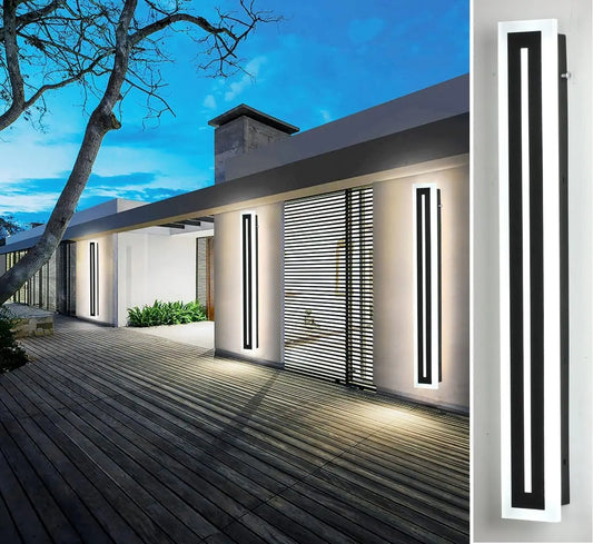 Outdoor Long Strip Modern LED Wall Light Fixture Lamps IP67