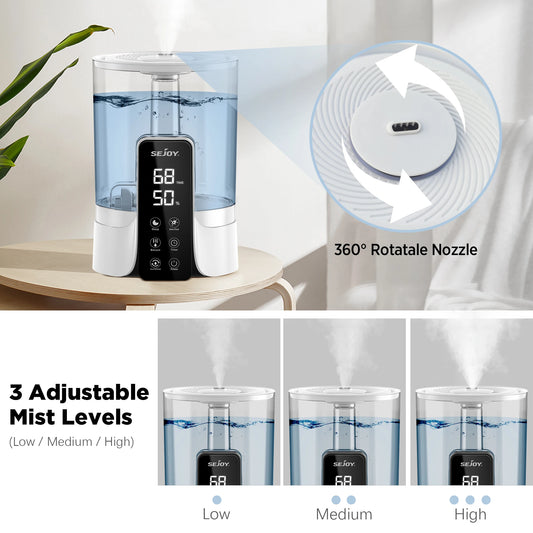 Sejoy Humidifier With LED Digital Display And Timer