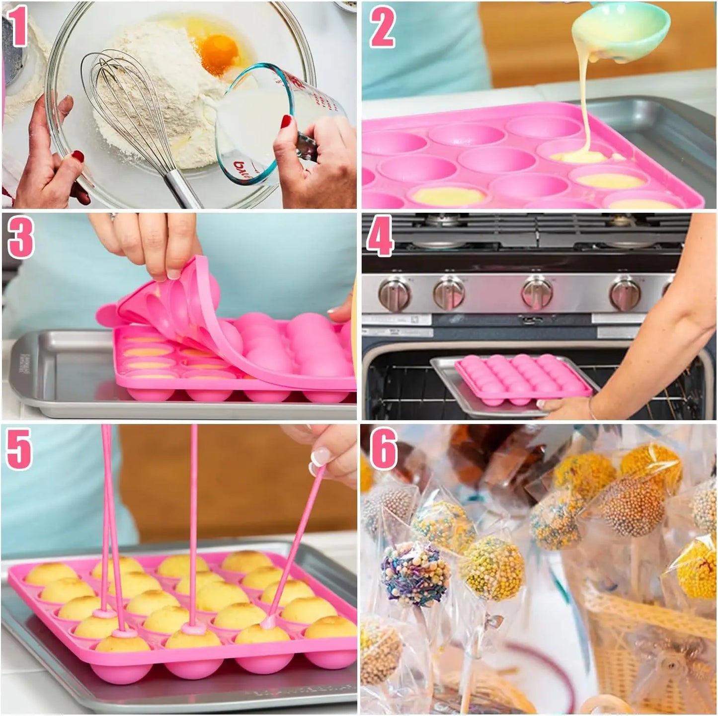 Feature Cake Pop Mold Kit 717pcs Lollipop Set With Stand