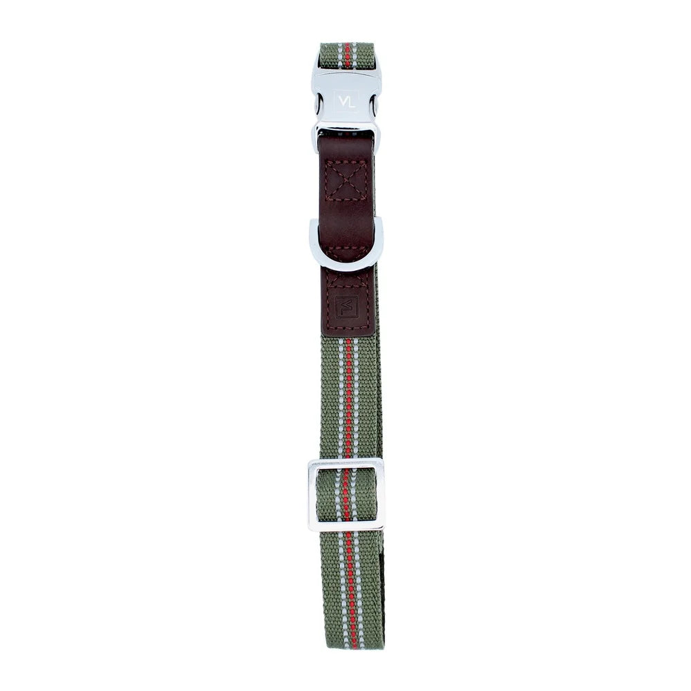 DUTRIEUX Reflective Dog Collar With Metal Buckle Nylon PU
