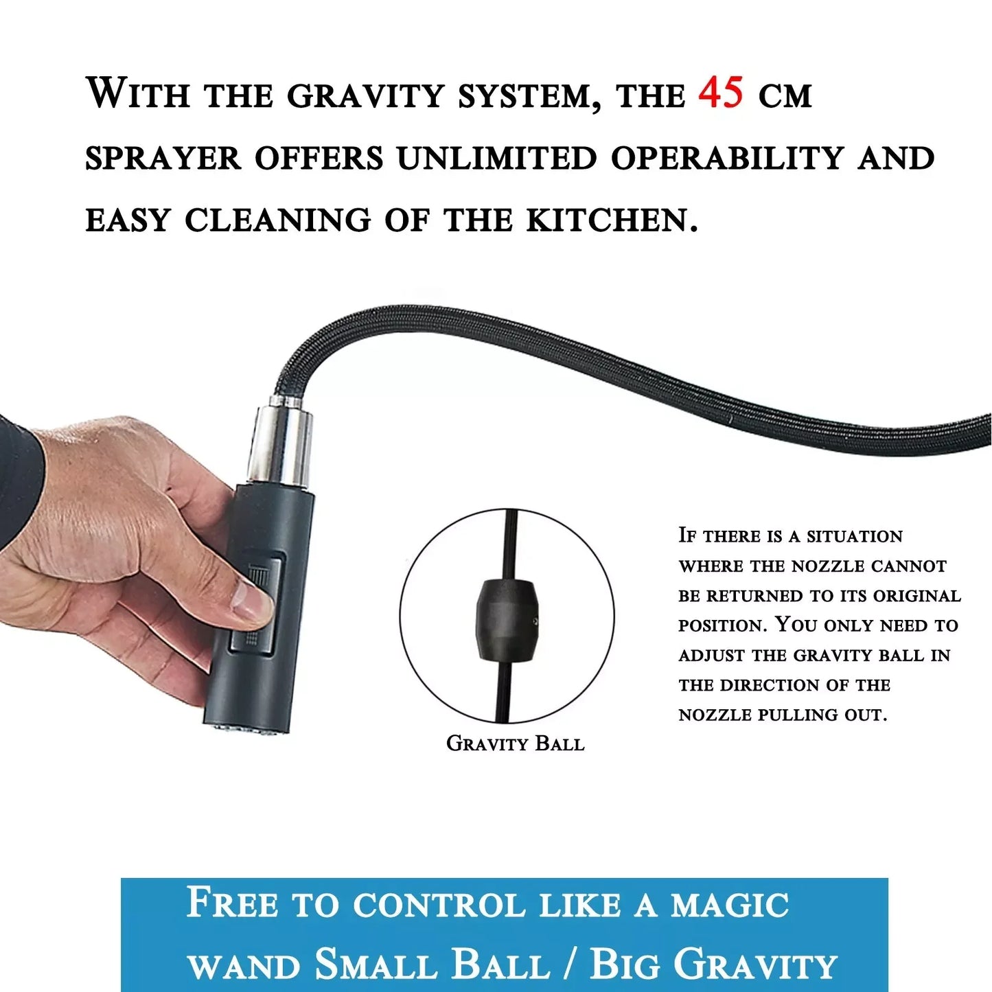 MYQualife Sensor Pull Out Faucet Touch Control Mixer