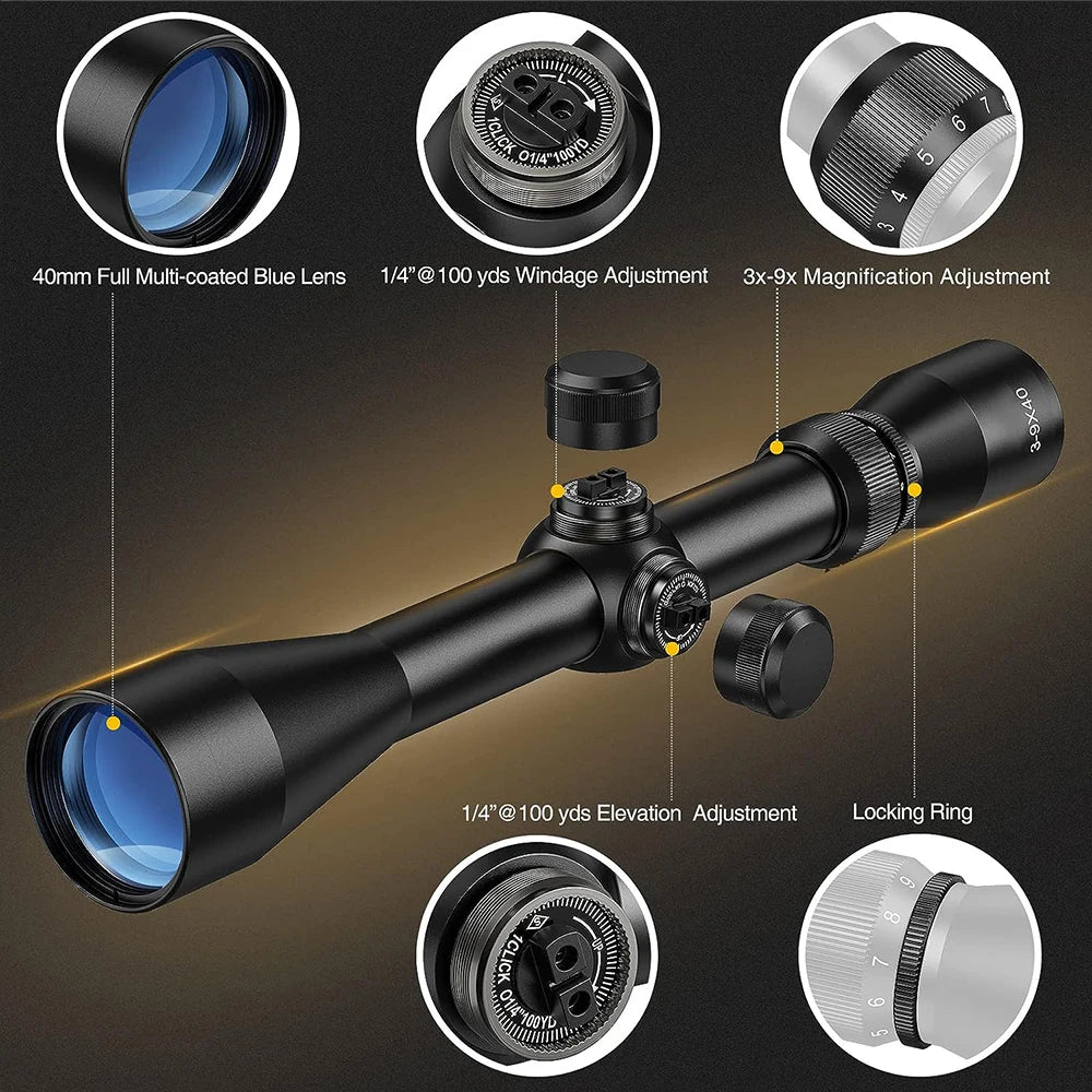 Bestsight Precision Rifle Scope With Mil Dot Reticle