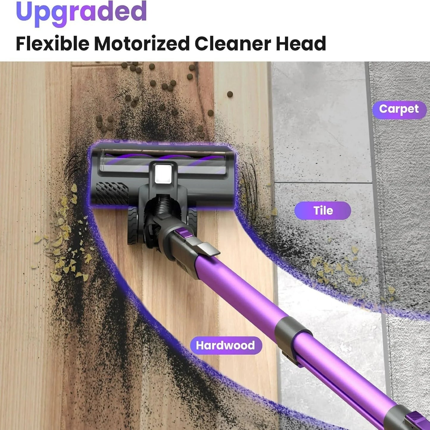 INSE V870 Cordless Vacuum Cleaner 30KPa 8In1 Long Runtime