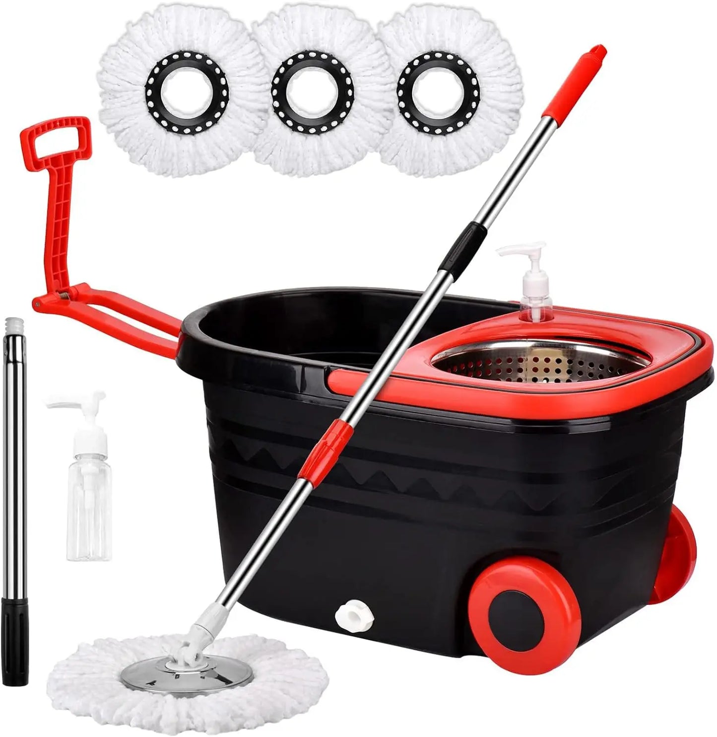 CN 360 Degree Spin Mop Bucket Set with Adjustable Handle