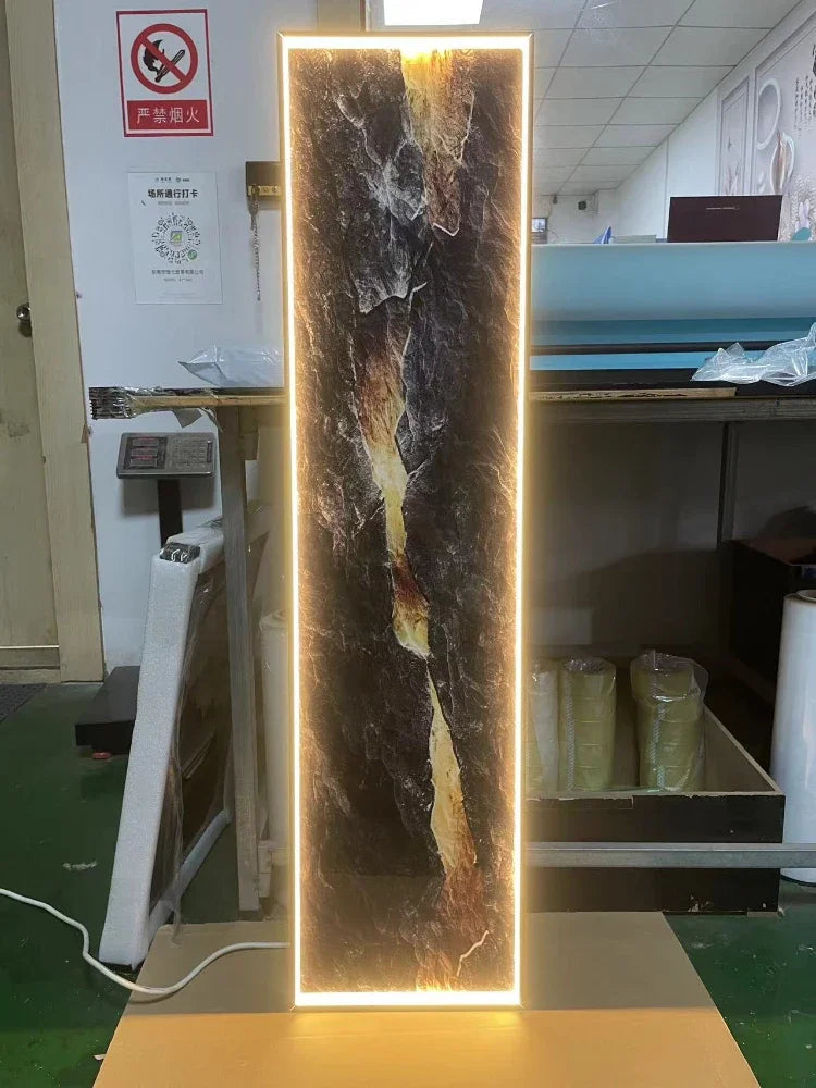 Crystal Porcelain Mountain LED Wall Lamp Indoor Decor
