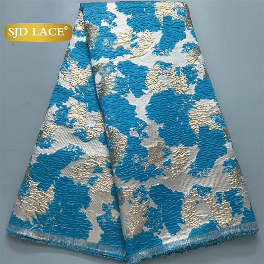 SJD African Lace Fabric High Quality Jacquard for Dresses