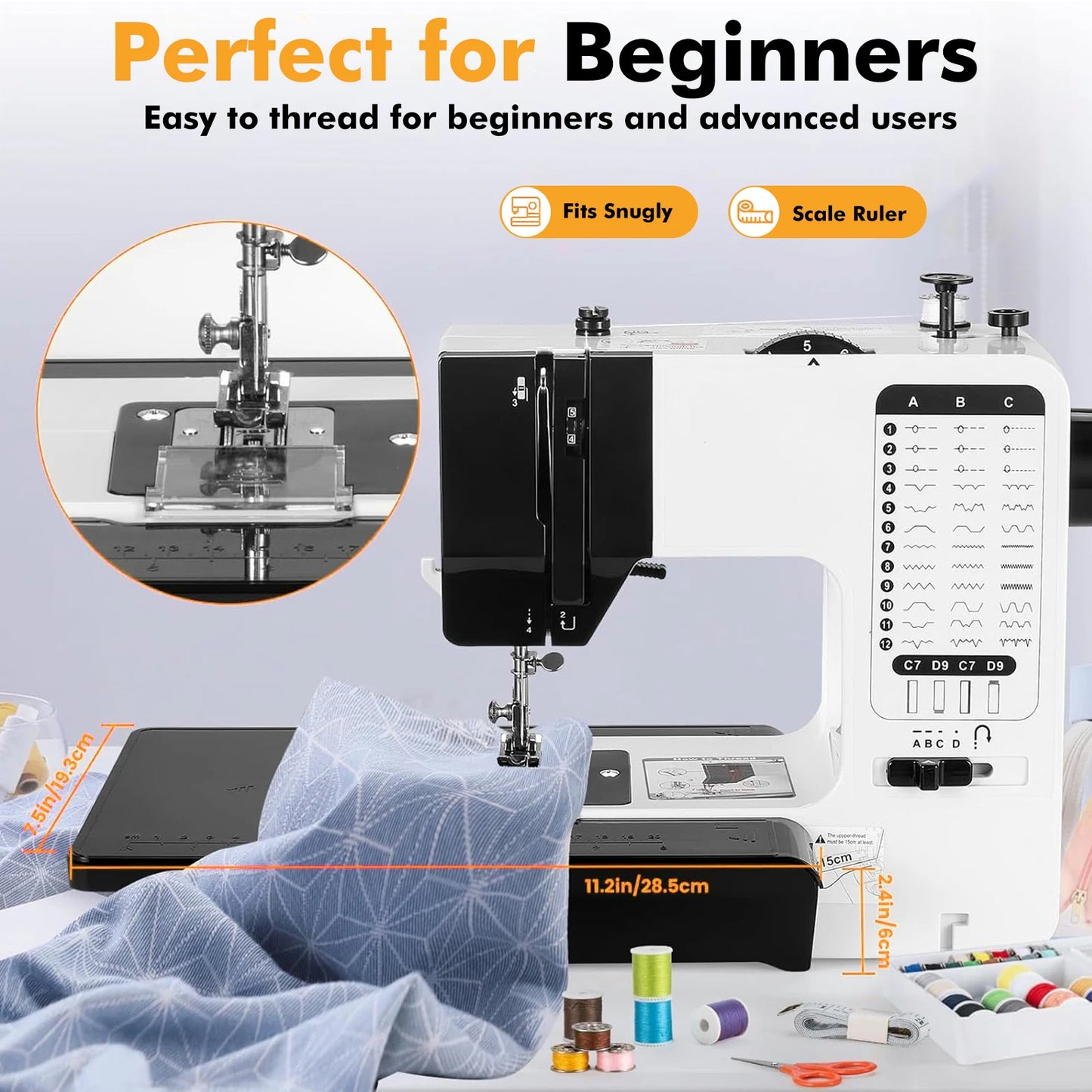 Hign Concerned Mini Sewing Machine With Extension Table