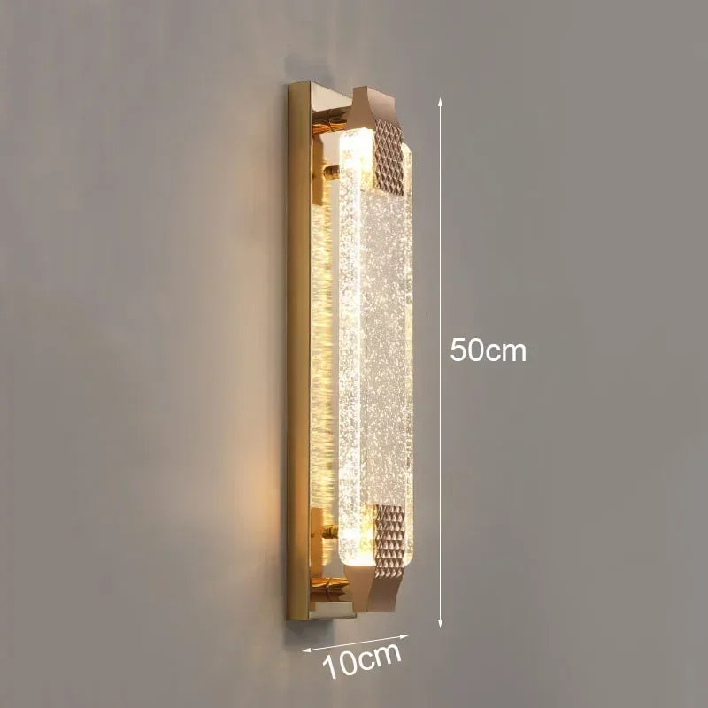Enerlord Modern Luxury Rectangular Bubble Wall Lamp