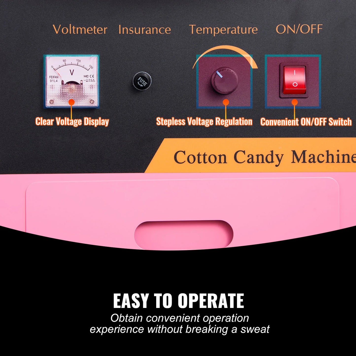 Succebuy Electric Cotton Candy Maker Floss Machine Pro